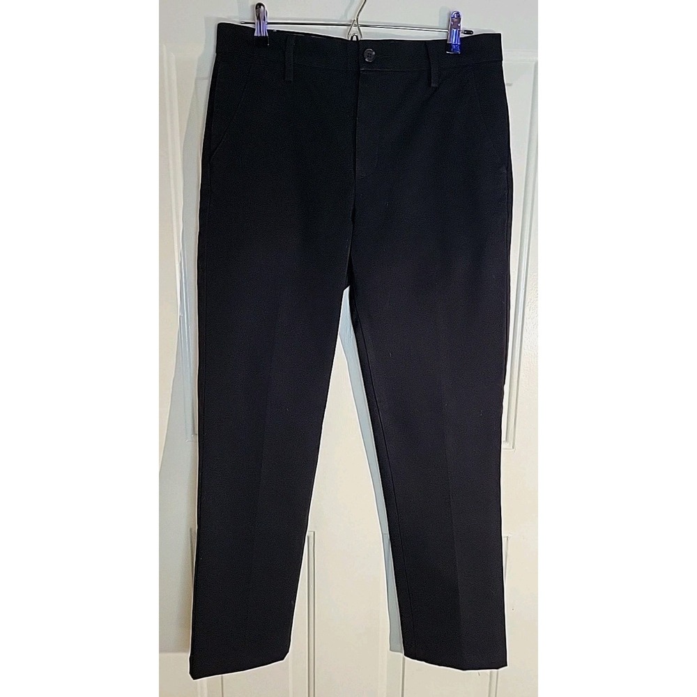 Dockers Men's Smart 360 Flex Straight Pants Black‎ W31 L32 NWOT Casual Office